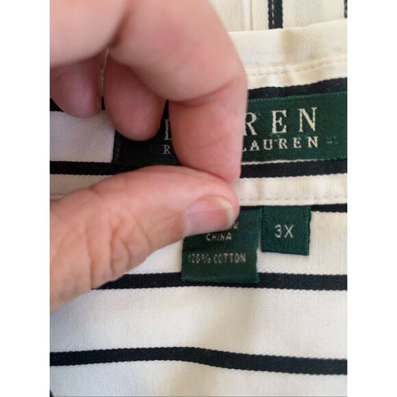 Ralph Lauren Plus Size Button Down Shirt - Picture 5 of 12